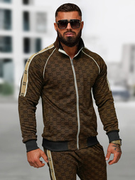 Compleu sport bărbaţi bej închis OZONEE O/FF5110AB