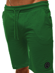 Pantaloni scurți sport bărbați verde OZONEE MAD/2923