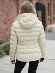 Geacă de iarnă femei écru OZONEE JS/M769/281Z