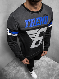 Hanorac bărbați neagră OZONEE JS/DD752Z