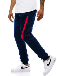 Pantaloni de trening bărbaţi albastru marin OZONEE JS/JZ11018