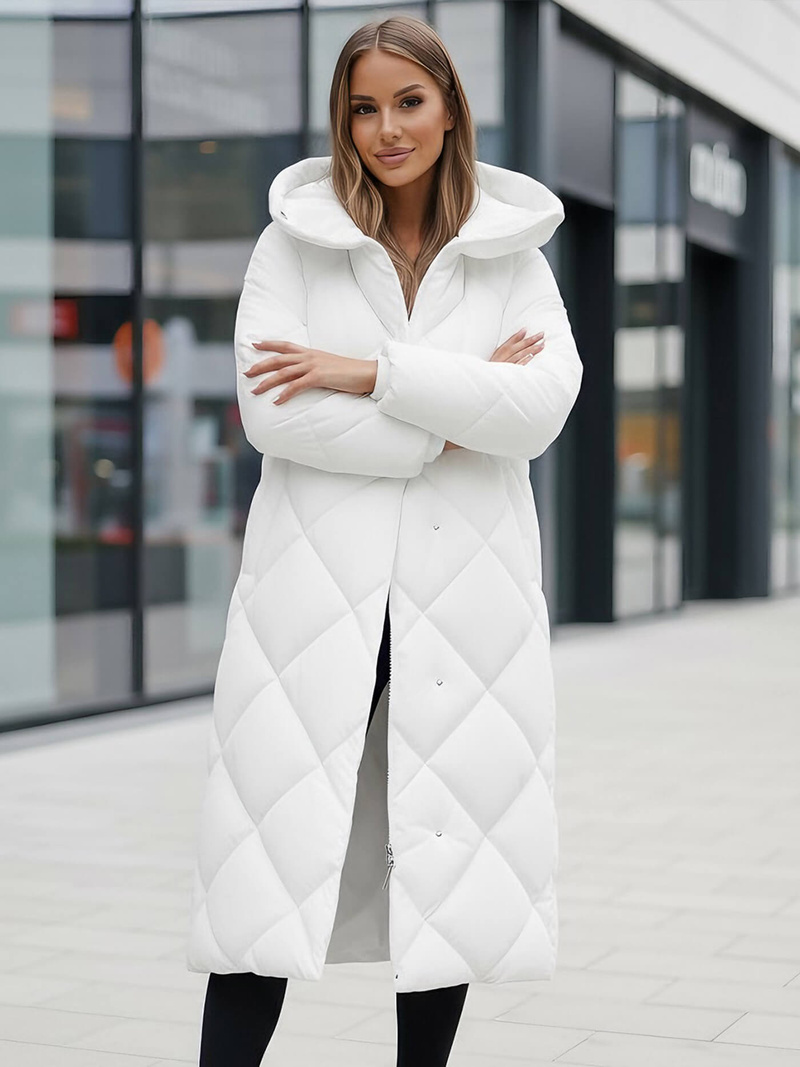 Geacă de femei alb OZONEE JS/5M3173/281Z