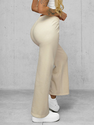 Pantaloni de dama écru OZONEE JS/92K526/155