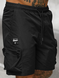 Pantaloni scurți bărbați negri OZONEE JS/27K6539/3