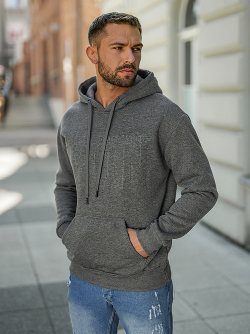 Hanorac bărbați antracit OZONEE JS/8B1773/5