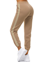 Pantaloni de training femei bej OZONEE JS/1020/B8