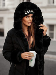 Geacă de femei neagra OZONEE JS/5M3156/392Z