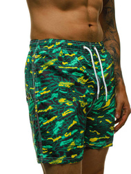 Pantaloni scurti de baie bărbați verde OZONEE JS/ST072