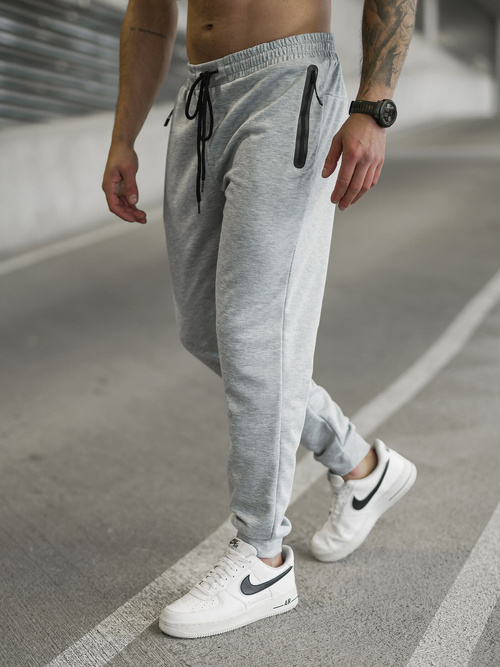 Pantaloni de trening bărbaţi gri OZONEE JS/17K1998/2