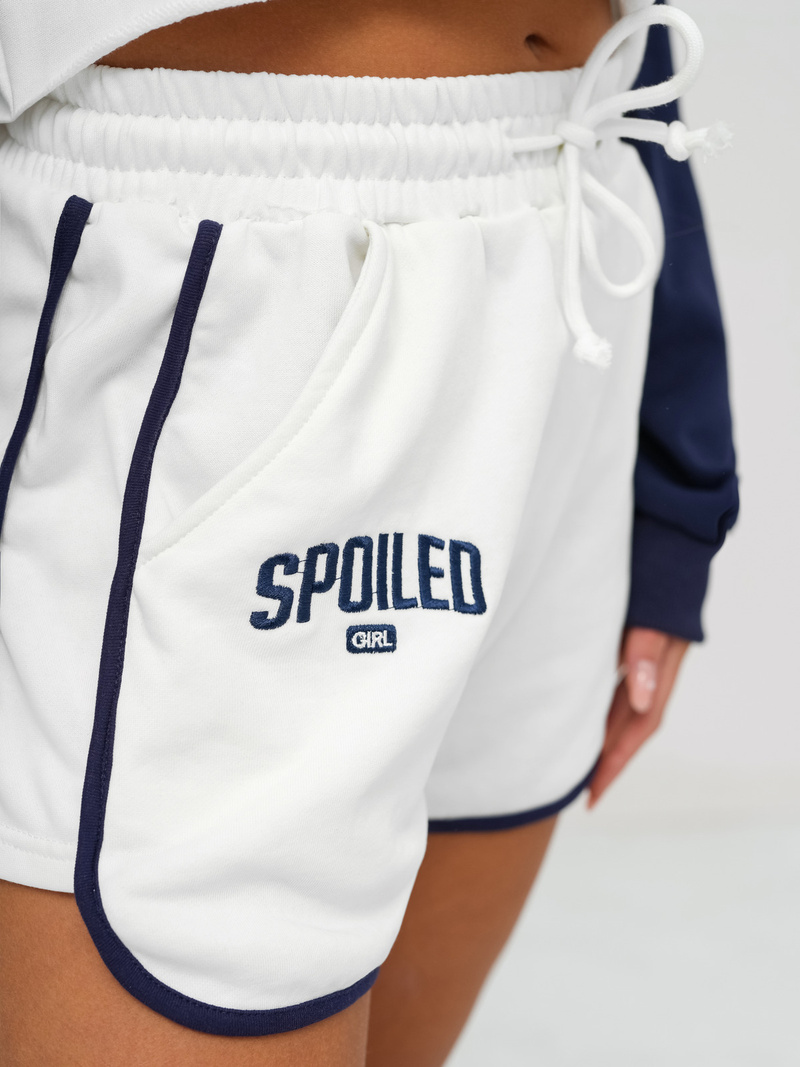 Trening dama doua piese alb-bleumarin OZONEE JS/M58631AB