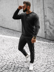 Trening catifea bărbați negru OZONEE O/12129