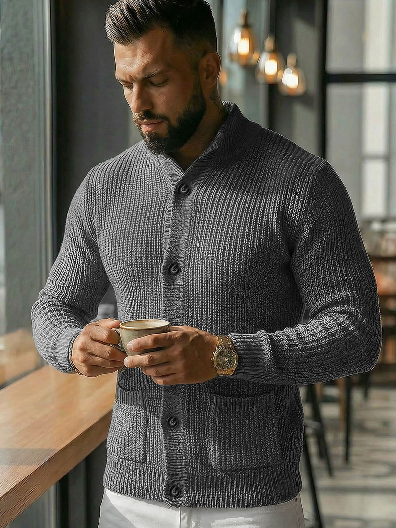 Pulover bărbați antracit OZONEE NB/MM6020/3Z