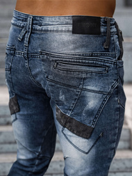 Blugi bărbaţi albaștri OZONEE NB/MP0045B