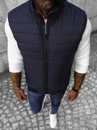 Vestă bărbați albastru marin OZONEE JS/MY77Z