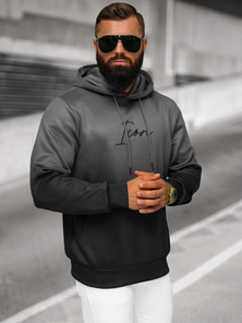 Hanorac bărbați negru-grafit OZONEE JS/27B6501/5