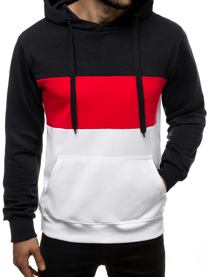 Hanorac cu glugă bărbați alb OZONEE JS/JZ11059