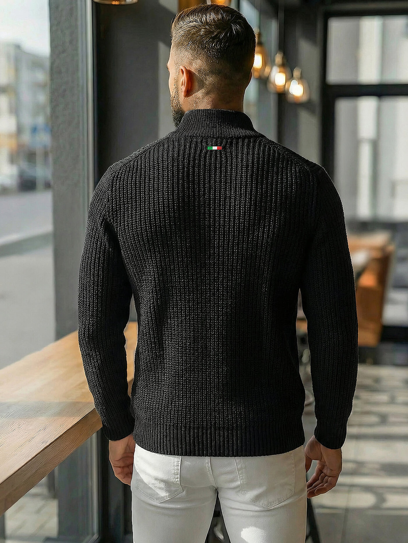 Pulover bărbați negru OZONEE NB/MM6020/4Z