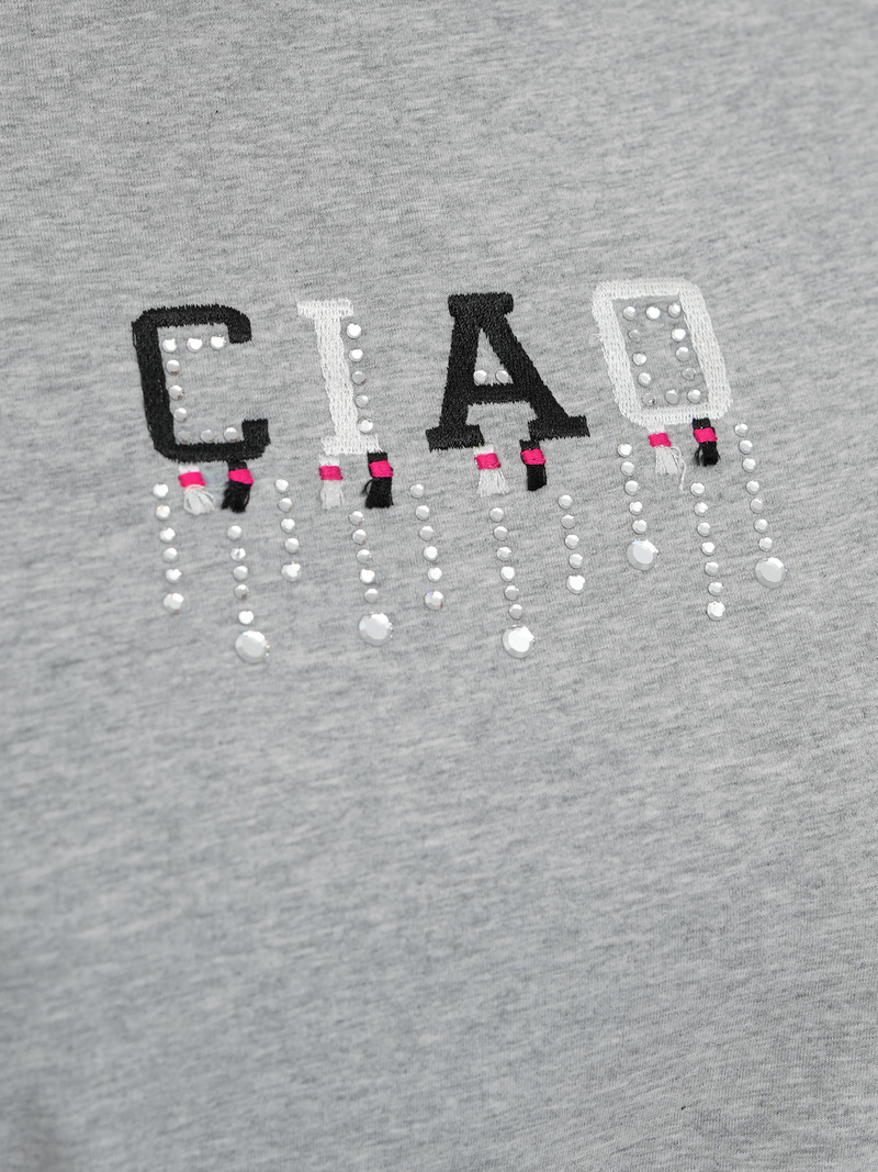 Tricou femei gri OZONEE JS/RJ77542