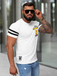 Tricou bărbați alb OZONEE JS/8B1391/1