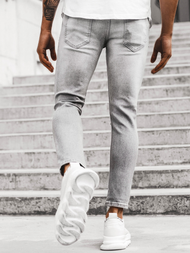 Jeanşi pentru bărbaţi gri OZONEE DP/587