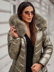 Geacă de femei aur OZONEE JS/16M9100/403Z