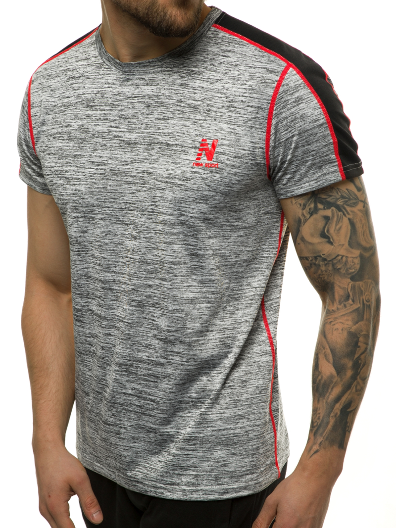 Tricou bărbați gri OZONEE JS/KS2103