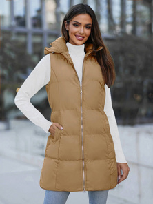 Vestă femei camel OZONEE JS/M721/84Z