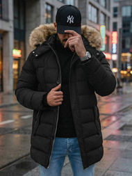 Geacă bărbați neagră OZONEE JS/5M3122/392Z