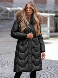 Geacă de iarnă damă neagră OZONEE O/5M3229/392