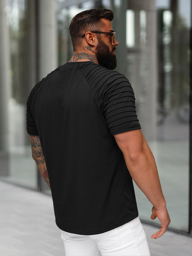 Tricou bărbați negru OZONEE JS/8T88/3Z