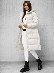 Geacă de femei écru OZONEE JS/5M3253/281