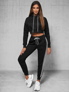 Trening dama doua piese negru OZONEE JS/8C67/3