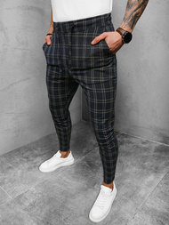 Pantaloni chino bărbaţi albastru marin OZONEE DJ/2282/22