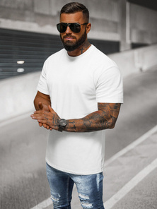 Tricou bărbați alb OZONEE NB/MT3098