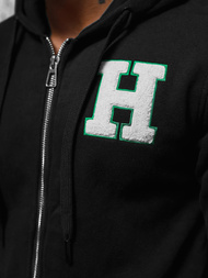 Hanorac bărbați negru OZONEE NB/MF2006