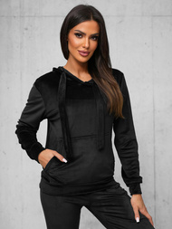 Compleu dama din catifea negru OZONEE JS/35C1612/3