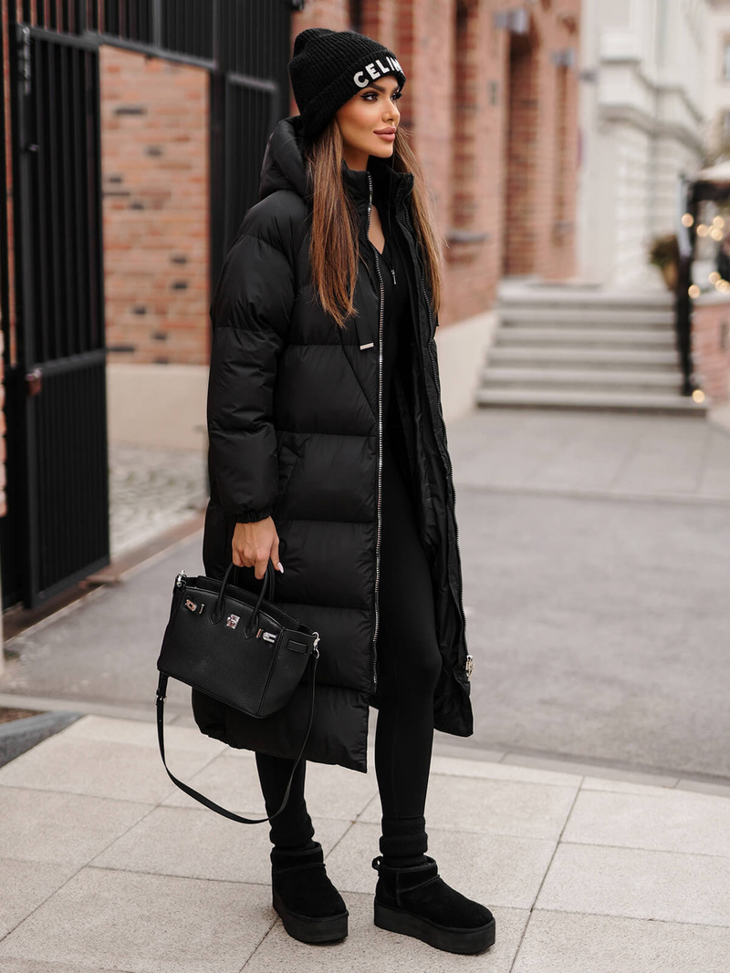 Geacă de femei neagra OZONEE JS/5M3163/392Z