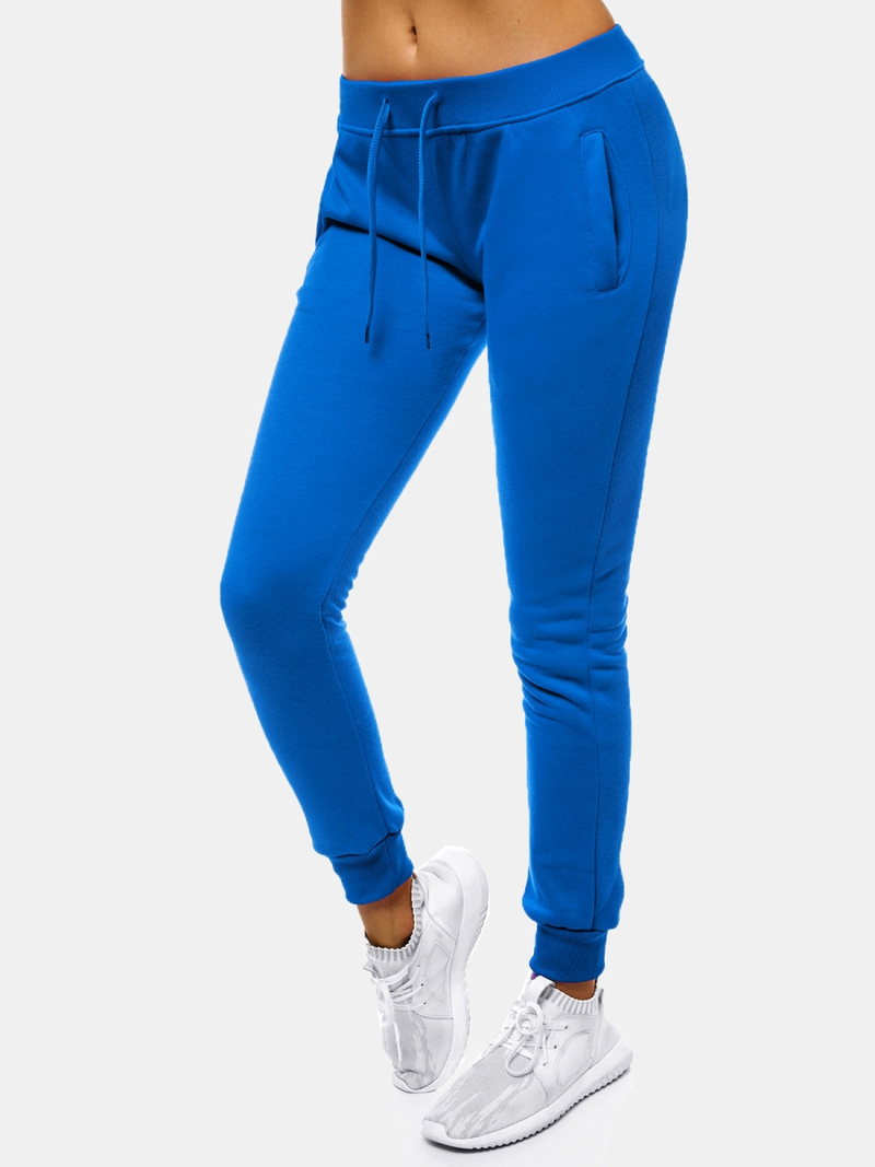 Pantaloni de training femei albaștri OZONEE JS/CK01