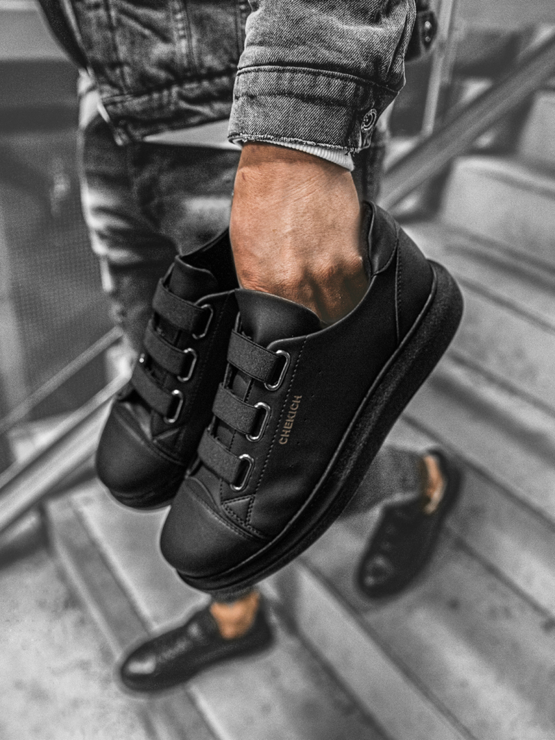 Sneakers pentru Barbati negri OZONEE CH/253