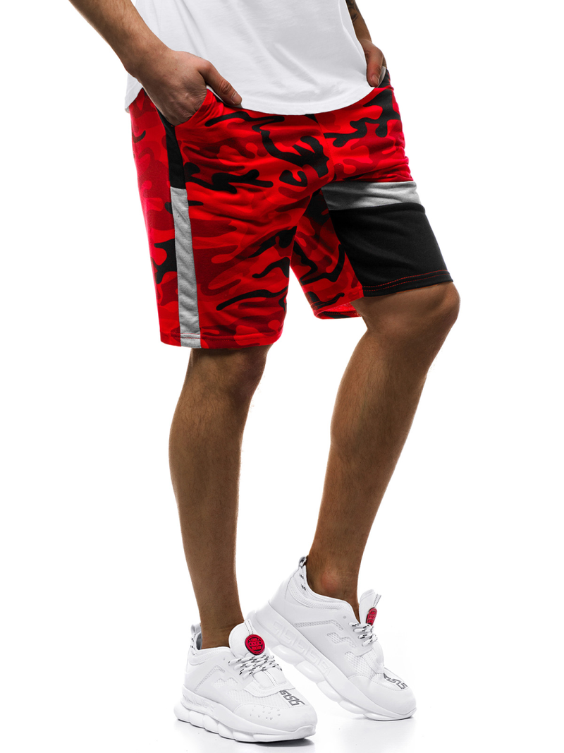 Pantaloni scurti bărbați rosii OZONEE JS/KK300160