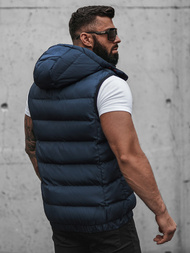 Vestă bărbați albastru marin OZONEE N/7129Z