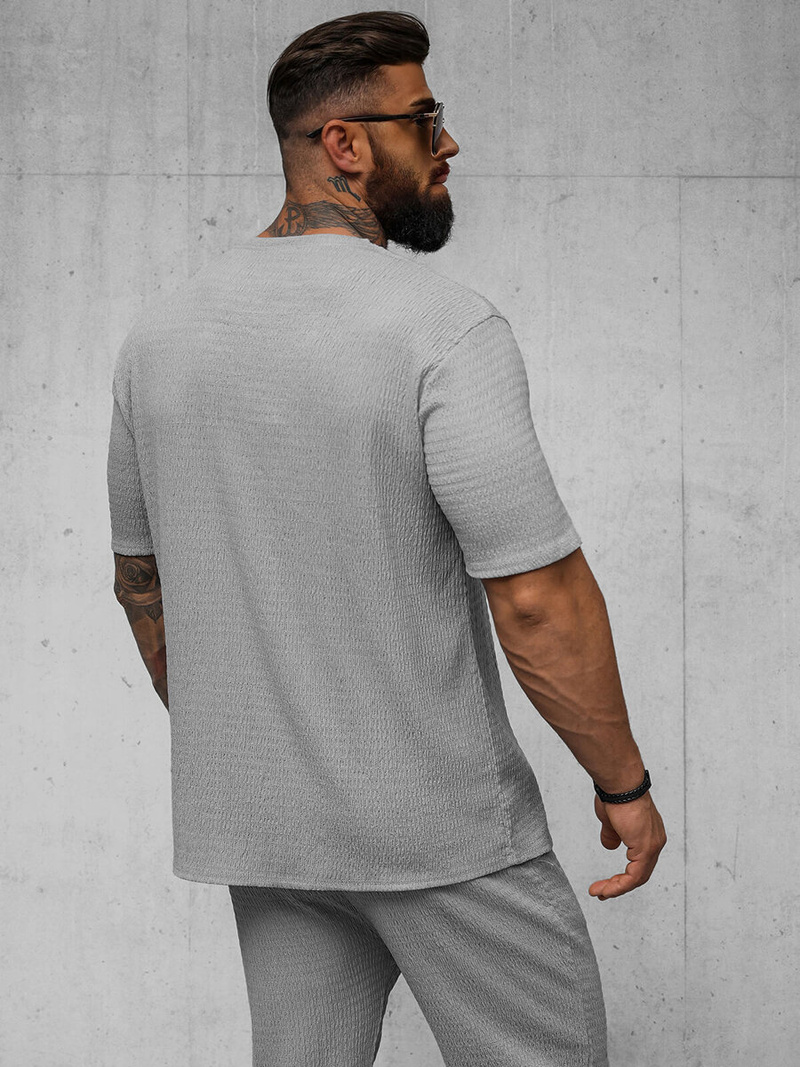 Tricou bărbați gri OZONEE O/Y960T