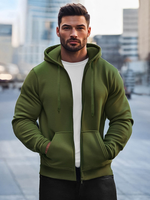 Hanorac bărbați kaki OZONEE JS/2008Z