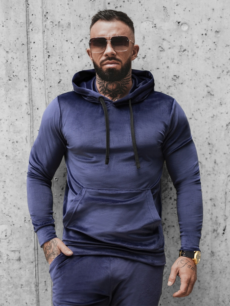 Trening catifea bărbați albastru marin OZONEE O/12131Z