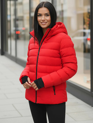 Geacă de iarnă femei roșie OZONEE JS/M769/270