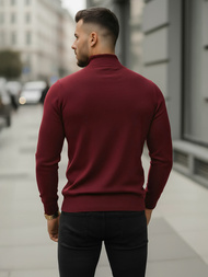 Pulover bărbați bordo OZONEE V/V24503