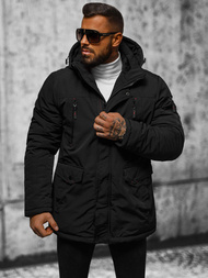 Geacă bărbați neagră OZONEE JS/5M718/392