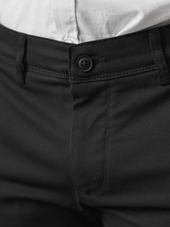 Pantaloni chino bărbaţi negri OZONEE V/6545
