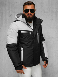 Geacă bărbați neagră-gri OZONEE JS/91M9903/92Z