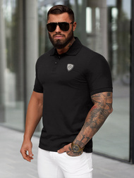 Tricou polo bărbați negru OZONEE NB/MT3121